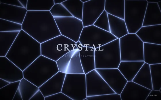 クリスタルの動くヒーロー演出（LUMEN自社制作サンプル・実案件ではありません）
